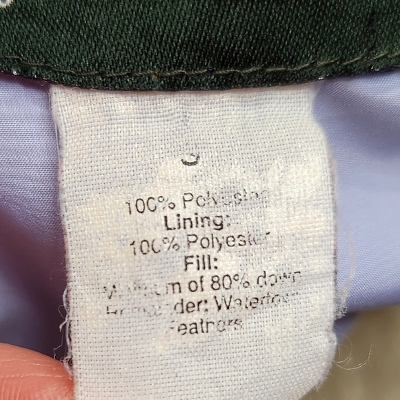 J.Crew Y2K Quilted Down Puffer Vest with Front Flap Pockets Sz Small Olive Green - Picture 3 of 9